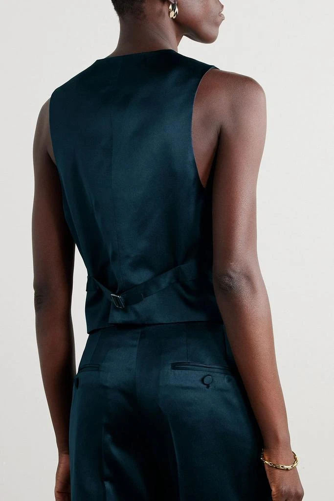 Brioni Silk-satin twill vest 3
