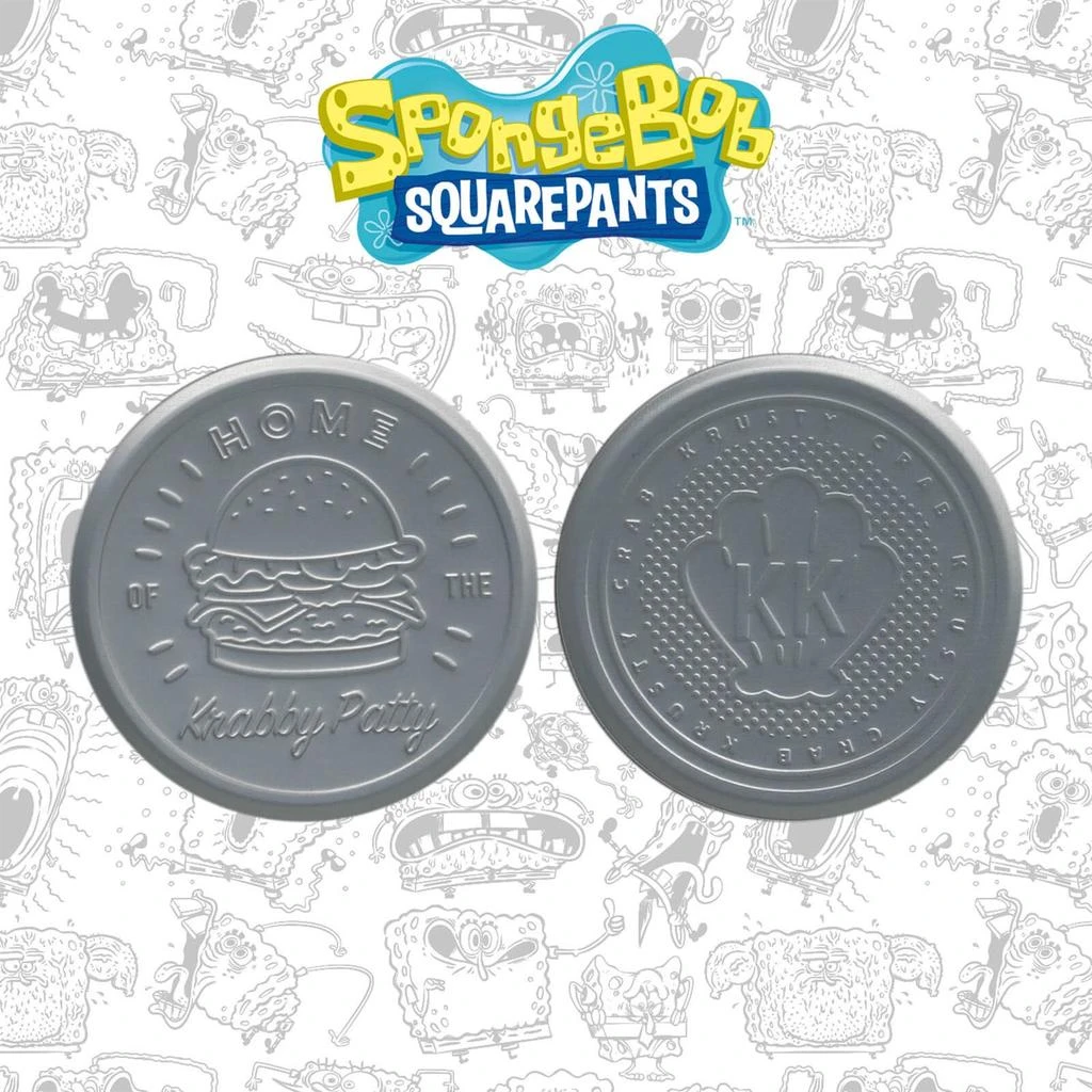 Fanattik Fanattik SpongeBob SquarePants Krabby Patty Metal Drinks Coasters Set 1