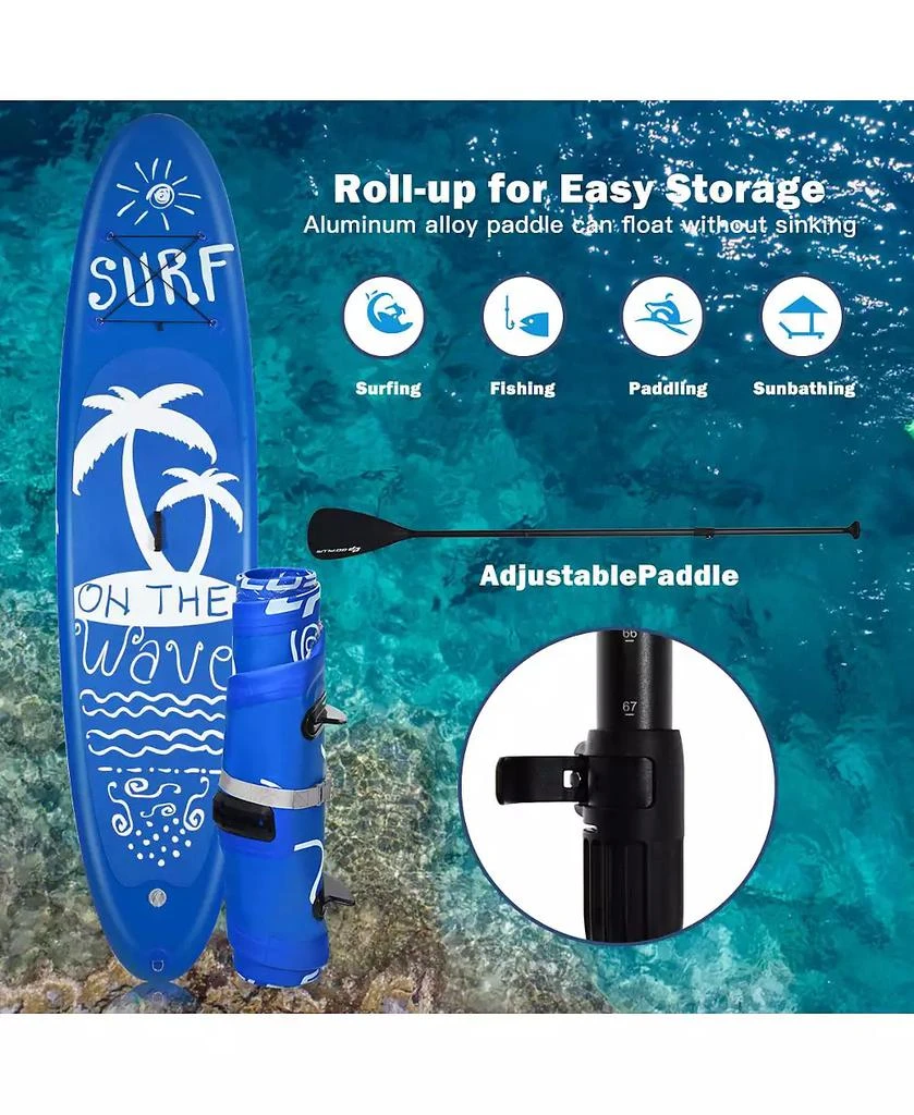 Costway Inflatable Stand Up Paddle Board Surfboard 6