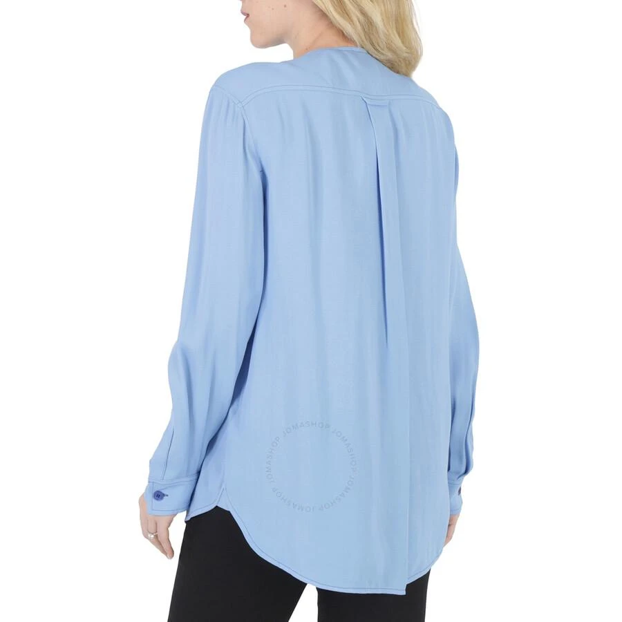 Burberry Ladies Soft Cornflower Blue Ollyrl Pussybow Shirt 3