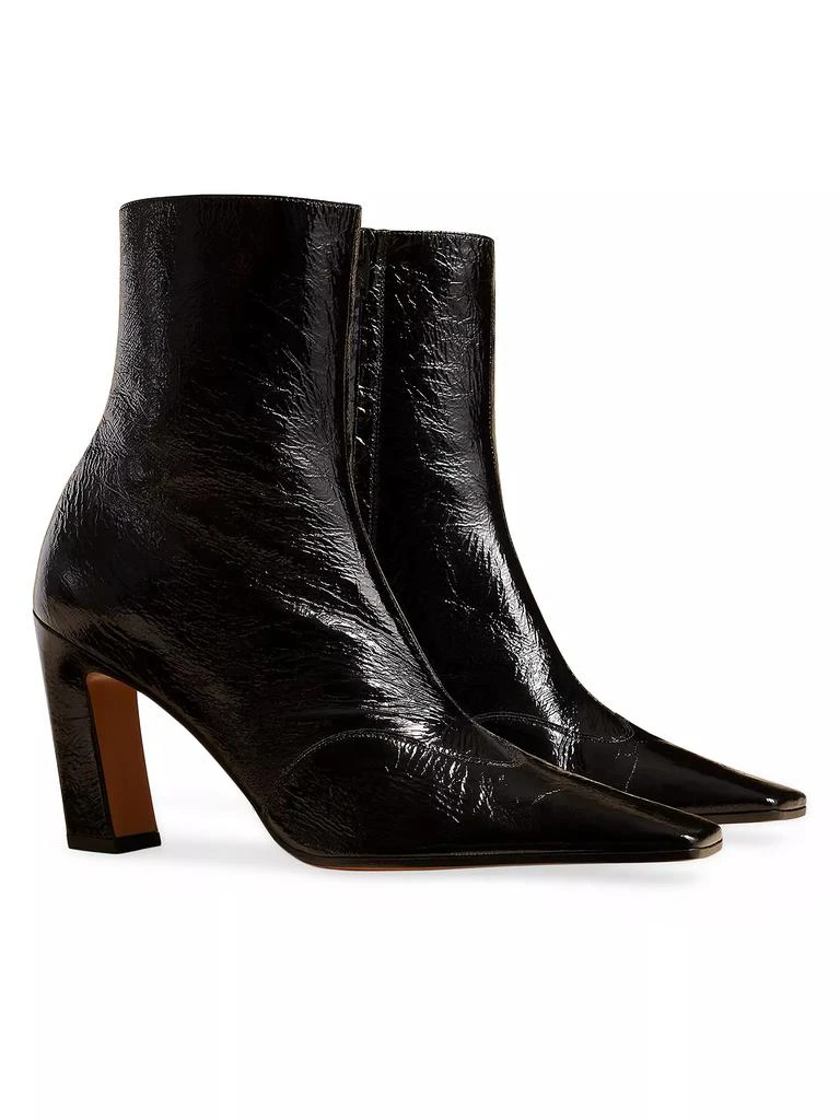 Khaite Nevada 85MM Stretch Leather Ankle Boots 2