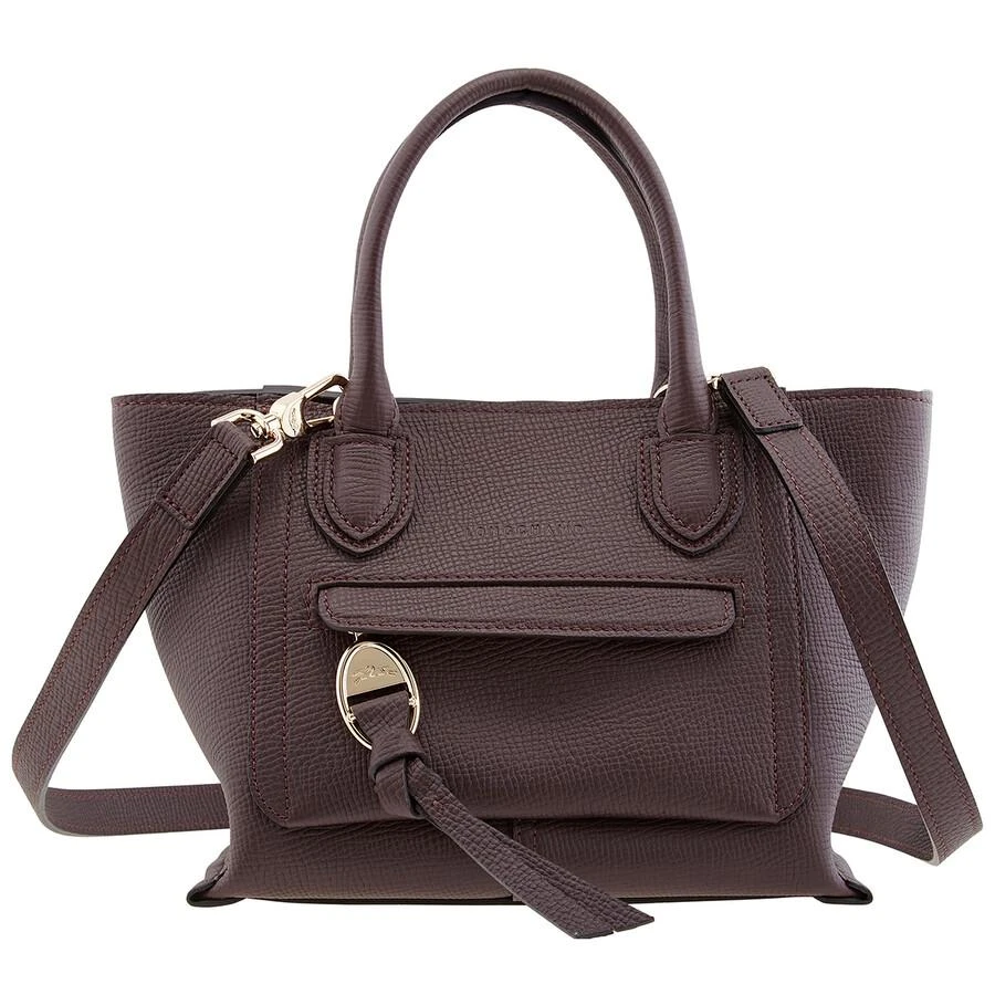 Longchamp Ladies Mailbox Aubergine Top Handle Bag 1