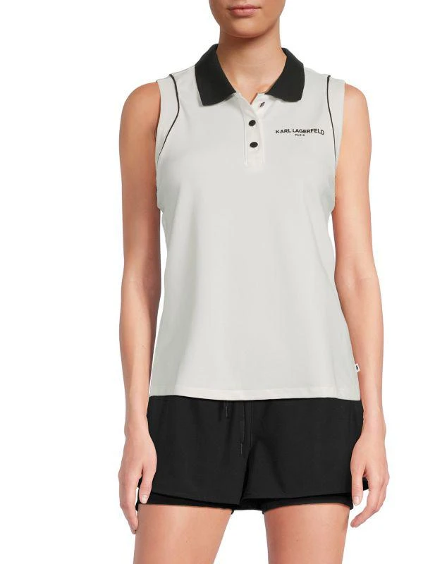 Karl Lagerfeld Paris Logo Polo Shirt 1