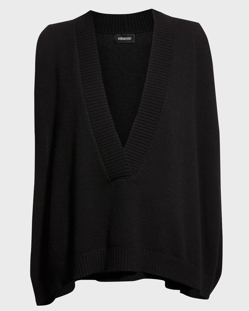 Eskandar Deep V-Neck Cashmere Vest