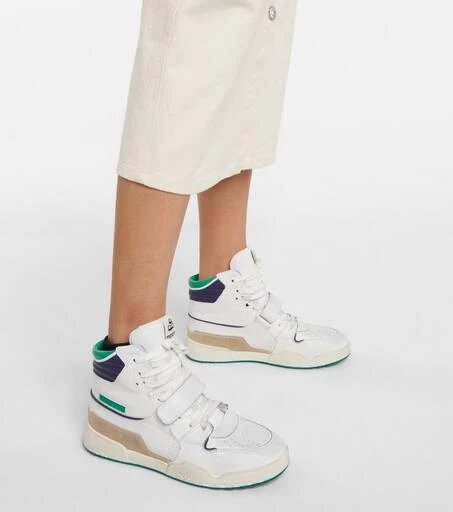 Isabel Marant Alsee leather high-top sneakers 4