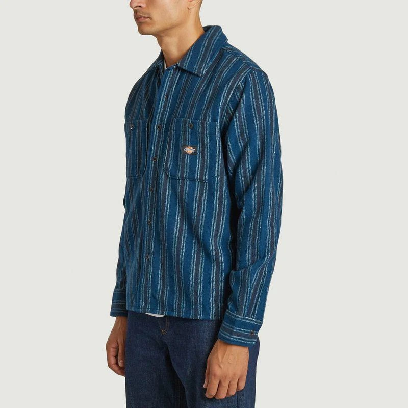DICKIES Hope Striped Shirt STRIPE DARK DICKIES 2