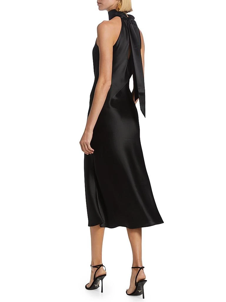 Galvan Sienna Satin Halter Neck Gown 5