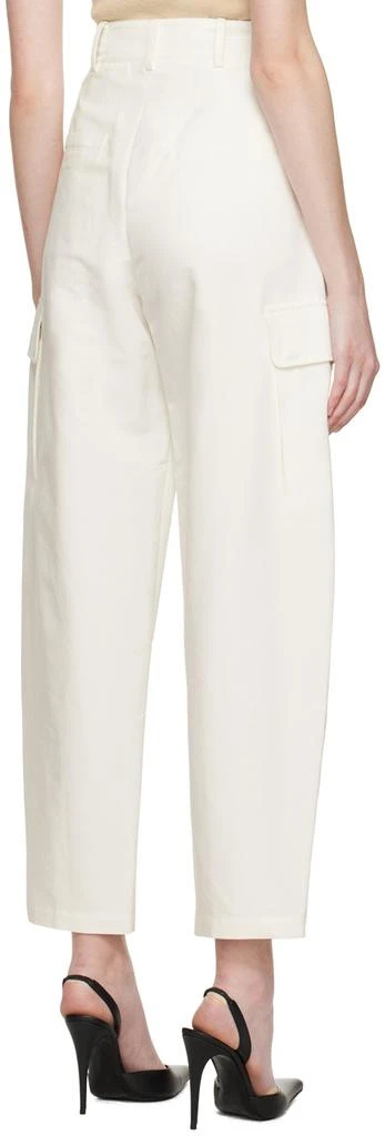 LVIR White Flap Pocket Trousers 3