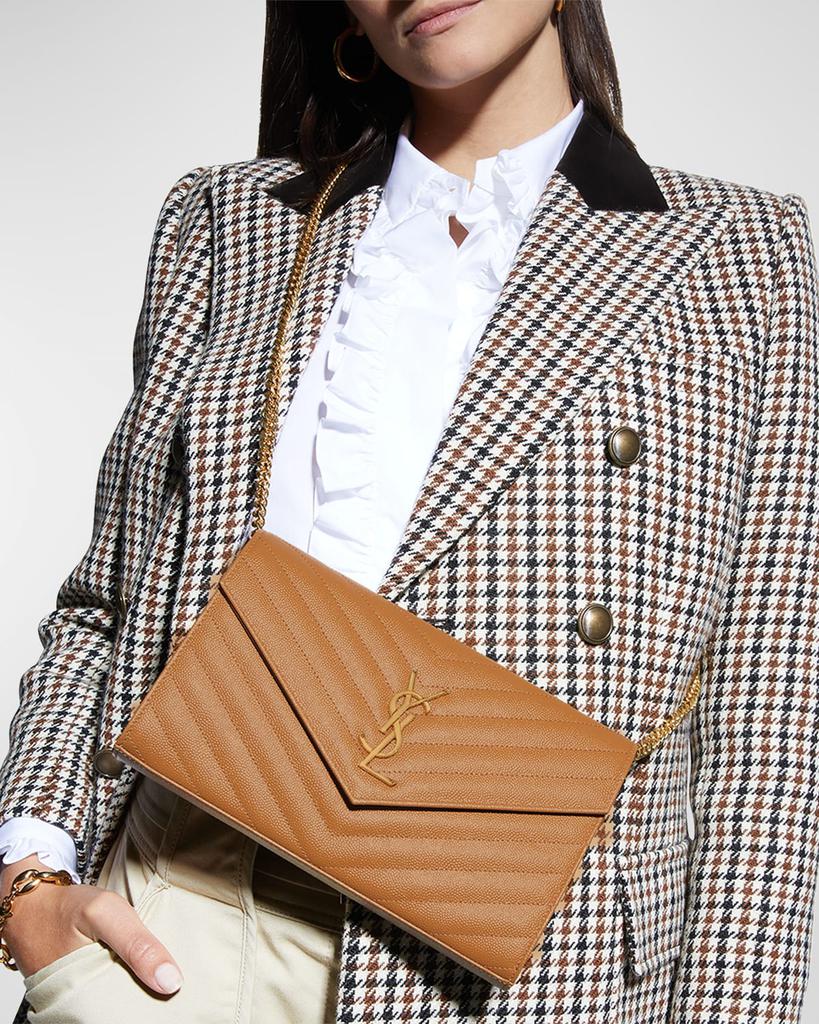 ysl monogram chain wallet