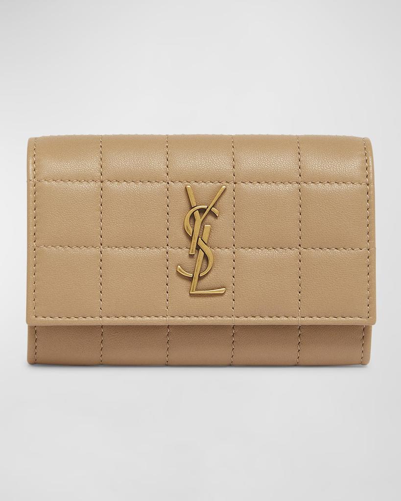 Yves Saint Laurent Cassandre YSL Quilted Leather Fragments