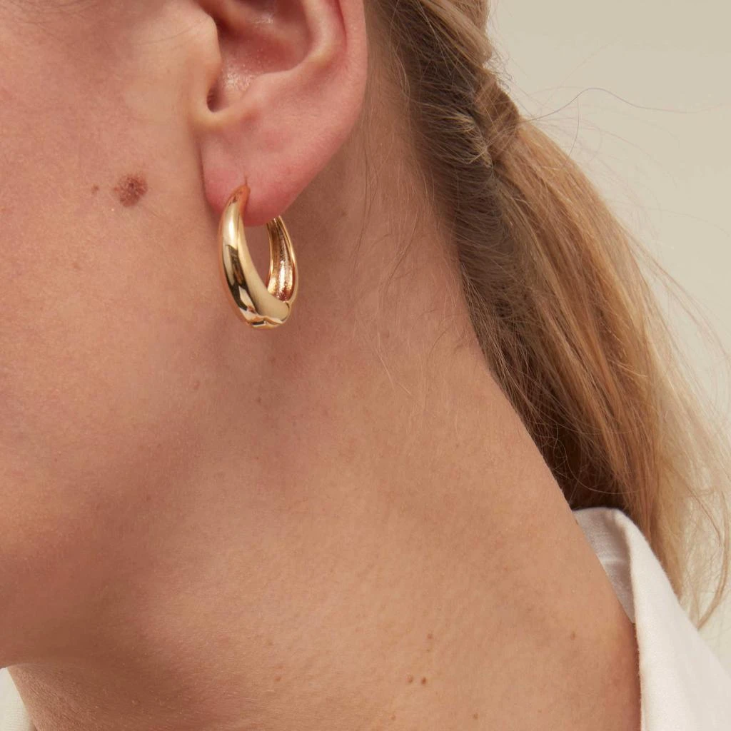 Orelia London Large Tapered Hoop Earrings 3