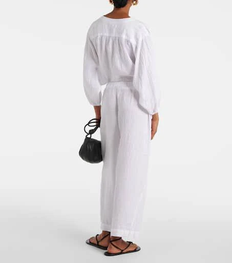 Velvet Lola linen wide-leg pants 3