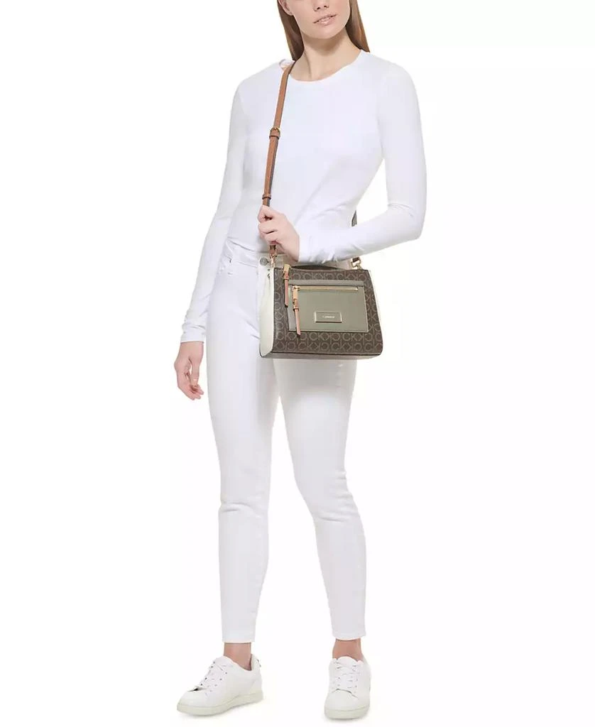 Calvin Klein Hadley Signature Colorblocked Adjustable Crossbody 7