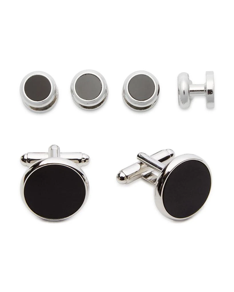 LINK UP Classic Round Stud & Cufflink Set 1