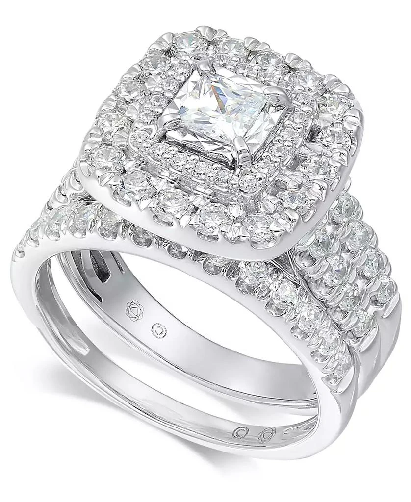 Macy
s Diamond Princess Halo Bridal Set Ring (1-1/2 ct. t.w.) in 14k White Gold 1