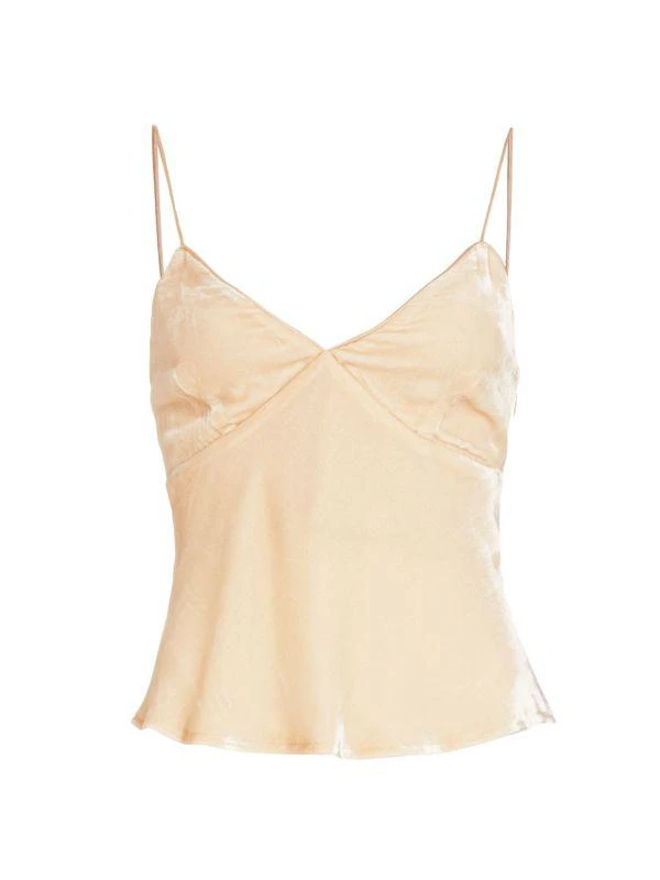 Susana Monaco Velvet Silk Blend Slip Top 5