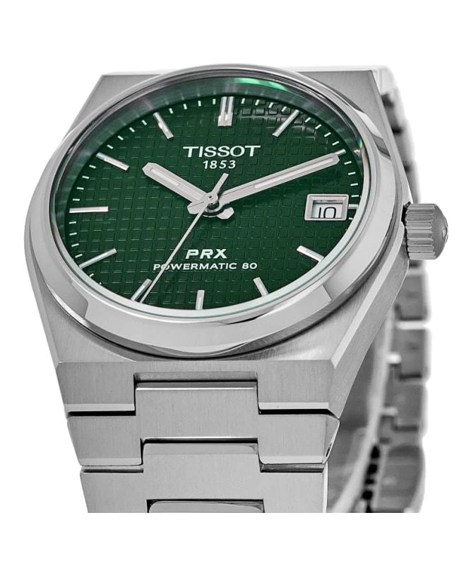 Tissot Tissot PRX Powermatic 80 35mm Automatic Green Dial Steel Unisex Watch T137.207.11.091.00 2