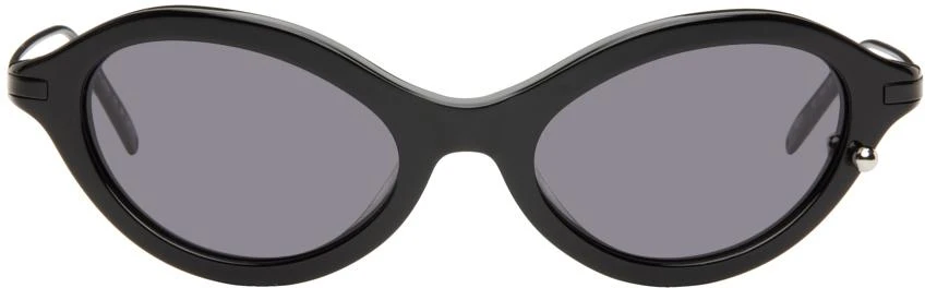 Justine Clenquet SSENSE Exclusive Black Neve Sunglasses 1