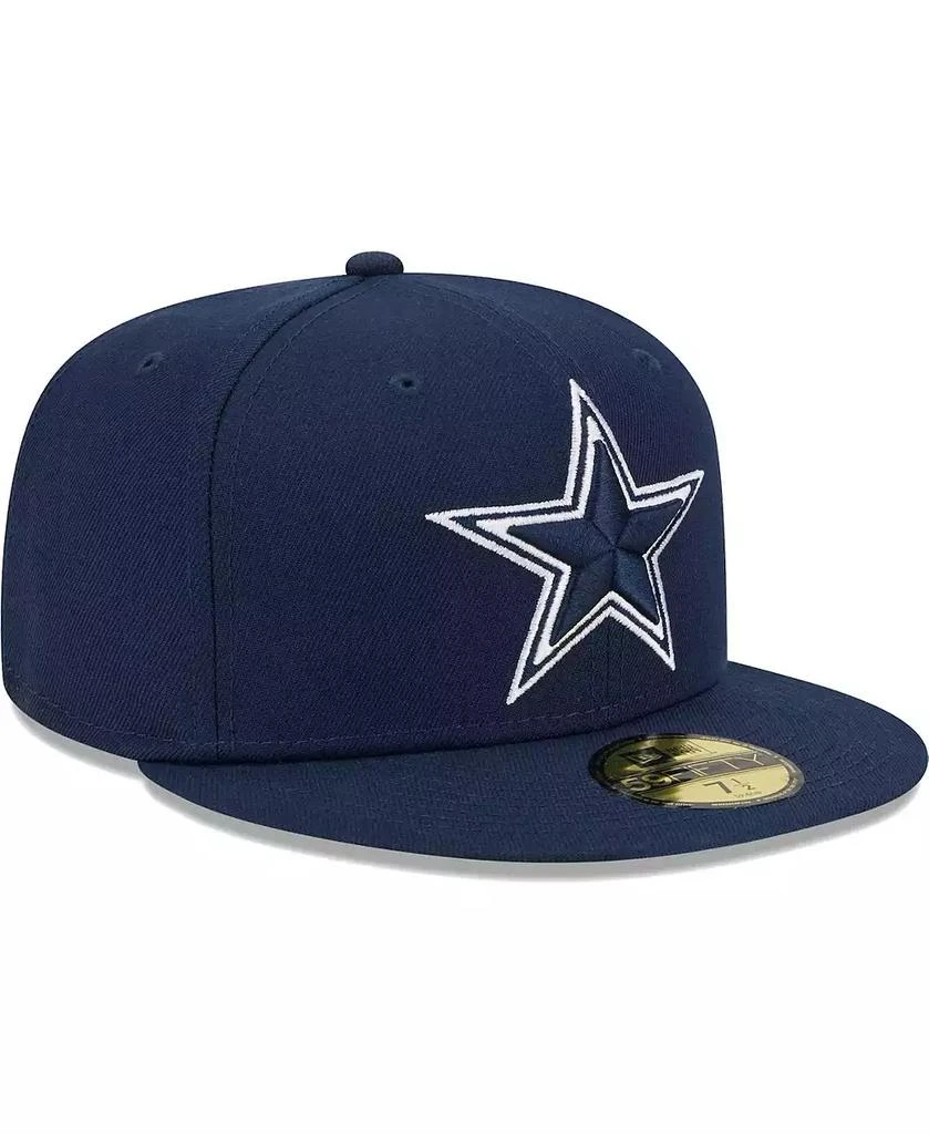 New Era Men's Navy Dallas Cowboys Main 59FIFTY Fitted Hat 4