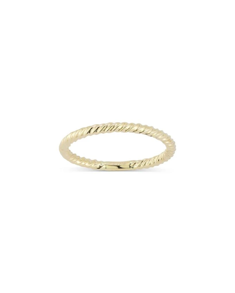 Moon & Meadow 14K Yellow Gold Twist Narrow Band 2
