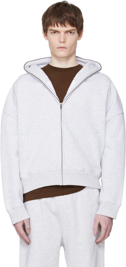 Entire Studios Gray Eternal Zip Hoodie - BeyondStyle