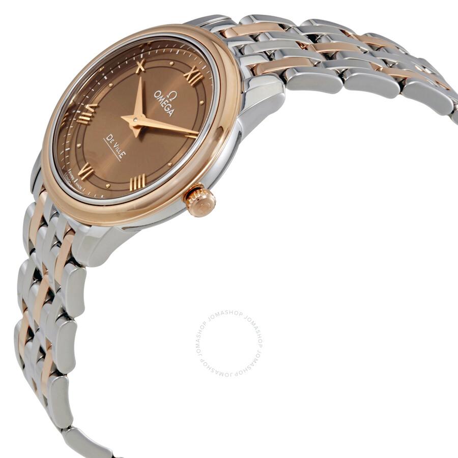 Omega De Ville Chestnut Dial Ladies Watch 424.20.27.60.13.001