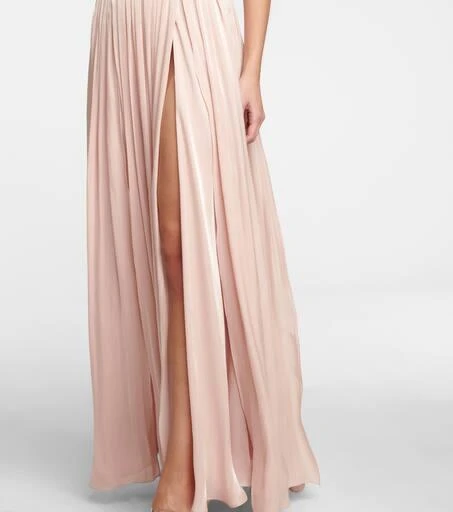 Costarellos Brennie iridescent georgette gown 5