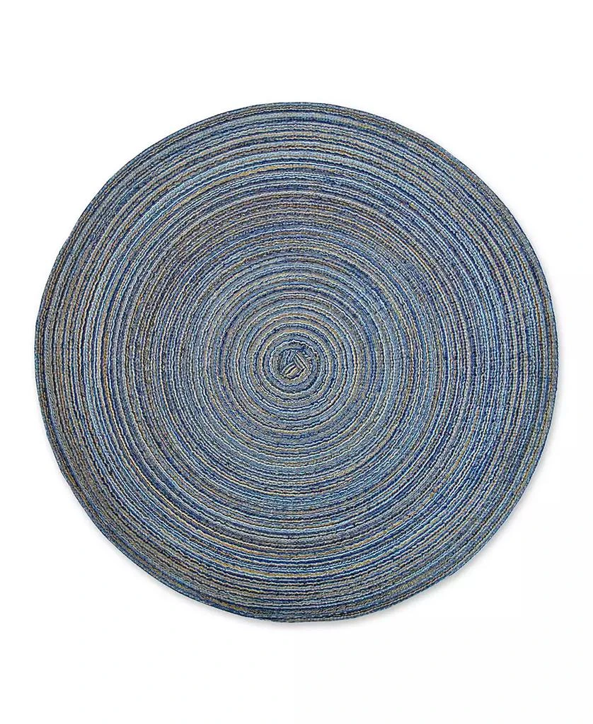 Design Imports Variegated Round Woven Placemat, Set of 6 2
