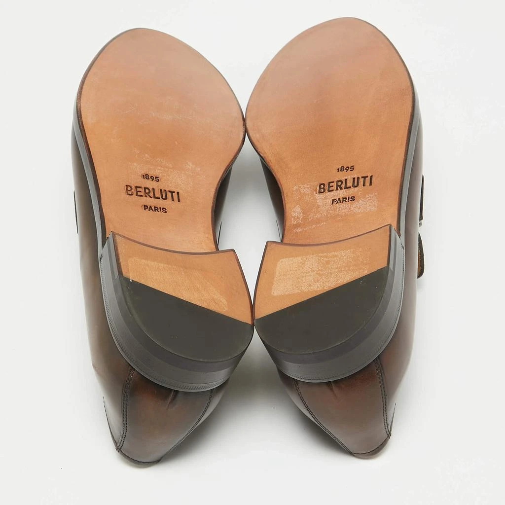 Berluti Berluti Brown Leather Penny Loafers Size 40.5 6