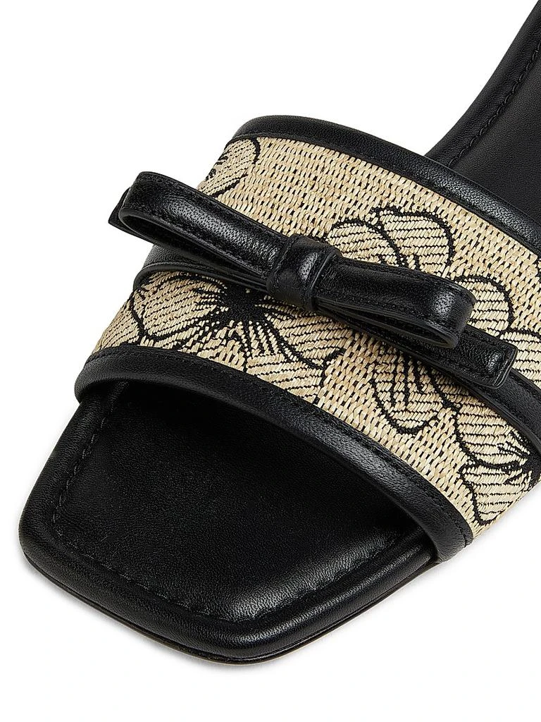 Stuart Weitzman Felicity Raffia Jacquard Slides 5