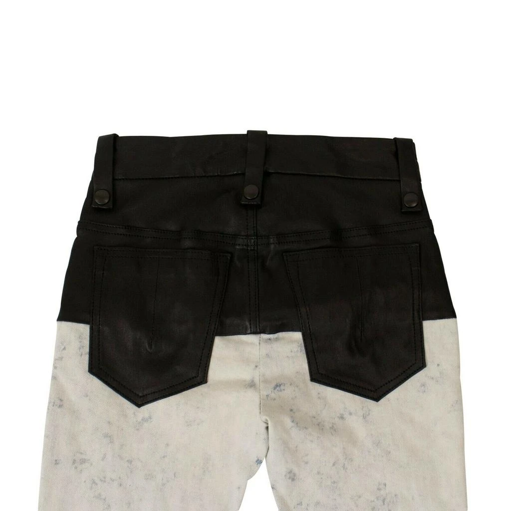 Unravel Project Leather Corset Jeans - Black 4