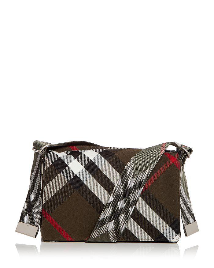 【BURBERRY】CHECK TRENCH CROSSBODY BAG Burberry Trench Check Crossbody Bag - Shoulder Bags
