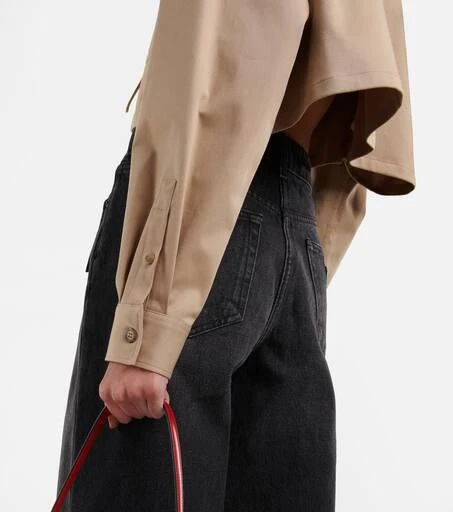 Prada Cropped cotton-blend gabardine jacket 5