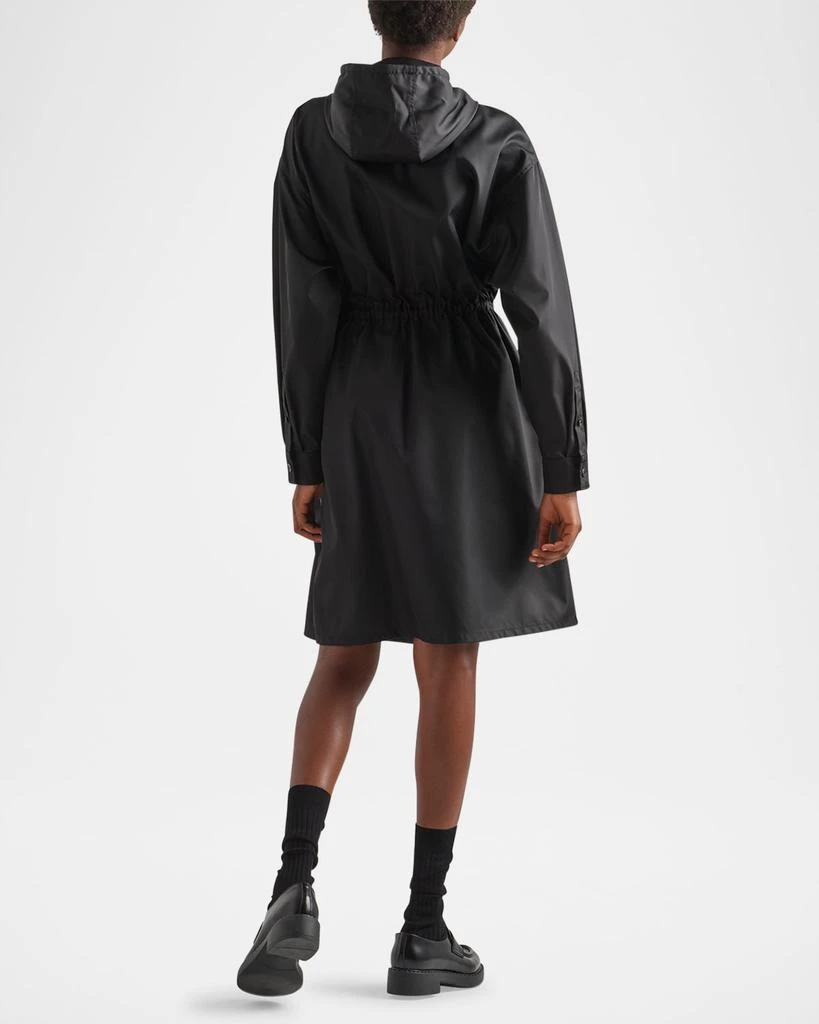Prada Re-Nylon Cinched Hooded Raincoat 3