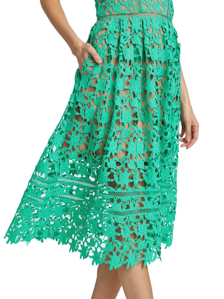 diane floral embroidered openwork midi dress Dianna Floral Midi Dress main image 1