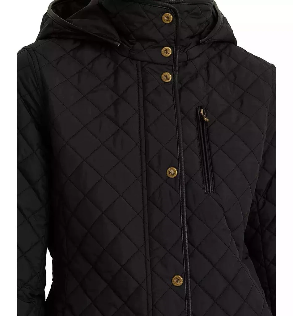 Lauren Ralph Lauren Women's Hooded Quilted Coat 4