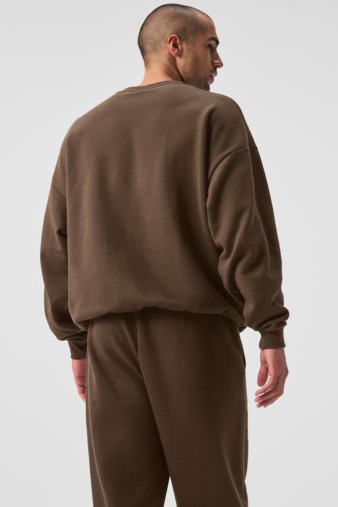 Alo Accolade Crew Neck Pullover - Espresso - Hoodies - Free