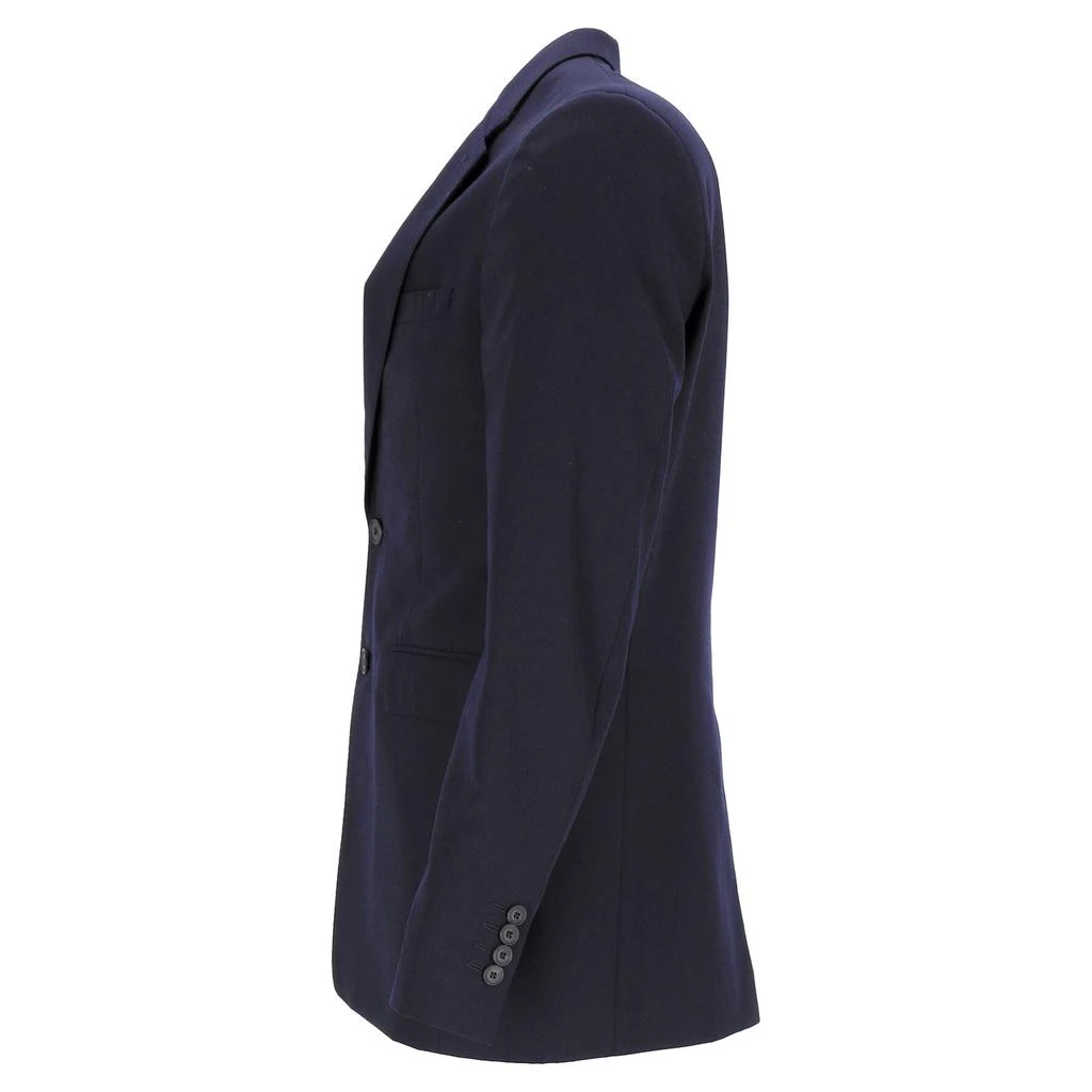 Burberry London Single-Breasted Suit and Pants Set in Navy Blue Wool 5