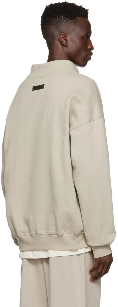 Essentials Gray Mock Neck Sweatshirt 3