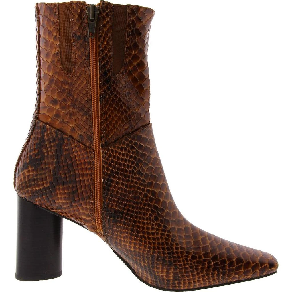Donald J Pliner Hinda Womens Snake Print Embossed Ankle Boots 3