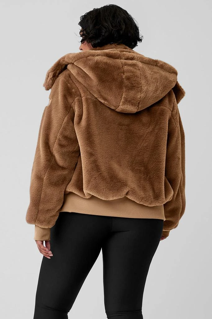 Alo Faux Fur Foxy Jacket - Toasted Almond 8