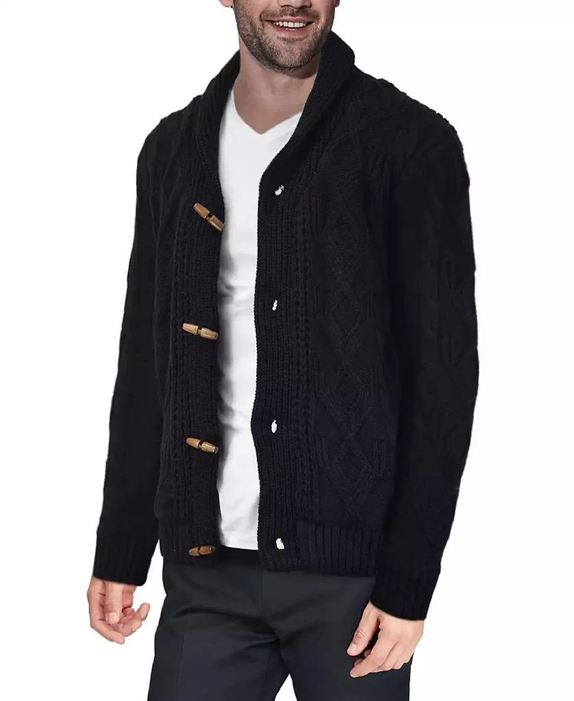 X-Ray Men's Shawl Collar Knit Cardigan 3