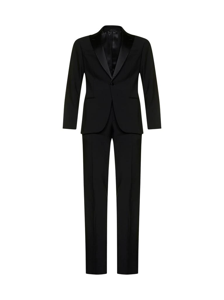 Giorgio Armani GIORGIO ARMANI | Black wool Icon Soho tuxedo suit | Man | 52 1