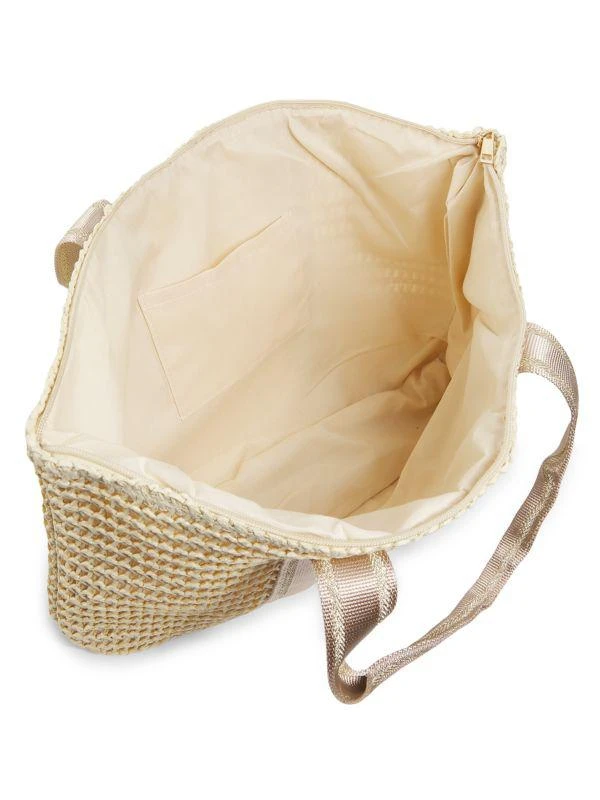 Vintage Havana Raffia Tote Bag 3