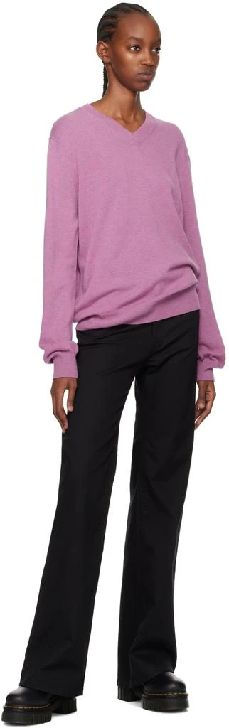 Comme des Garcons Purple Small Heart Sweater 4