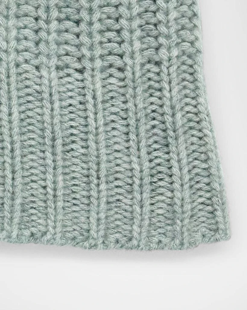Portolano Men's Slouchy Ribbed Cashmere Beanie 3
