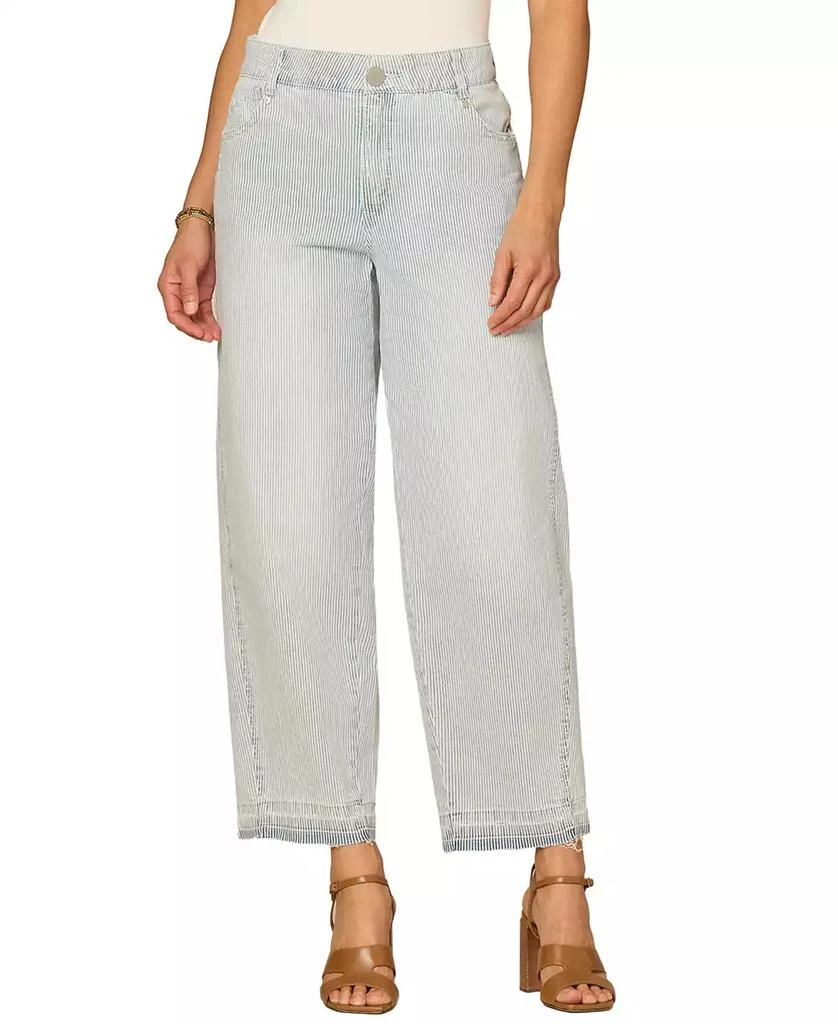 Democracy Ab Solution Petite Straight Leg Jeans Donna – Modellante E Super Elasticizzati – Cavallo 78,7 Cm