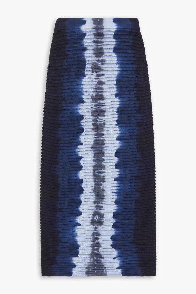 Altuzarra Mosiya pintucked tie-dyed knitted skirt