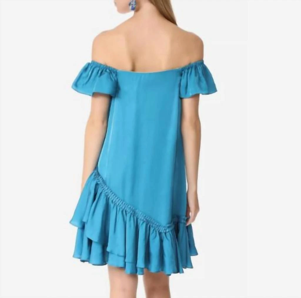 Cinq a Sept Minella Ruffle Dress In Blue 2