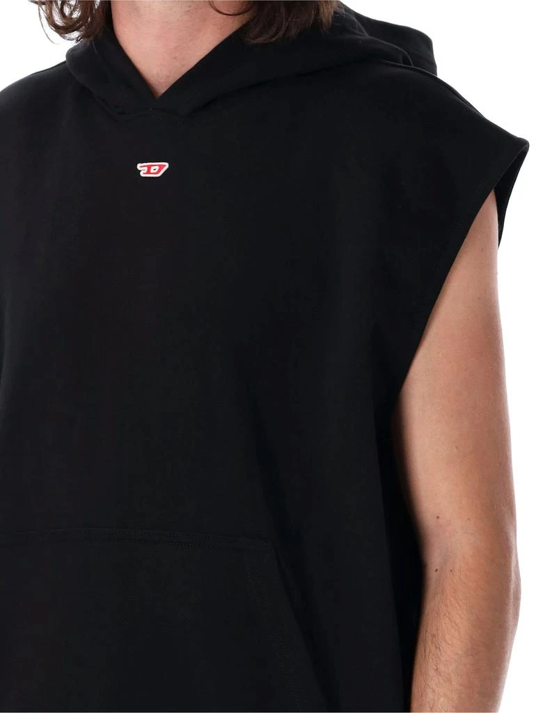 Diesel Diesel S-Boxt-Sl-D Logo Patch Sleeveless Hoodie 3